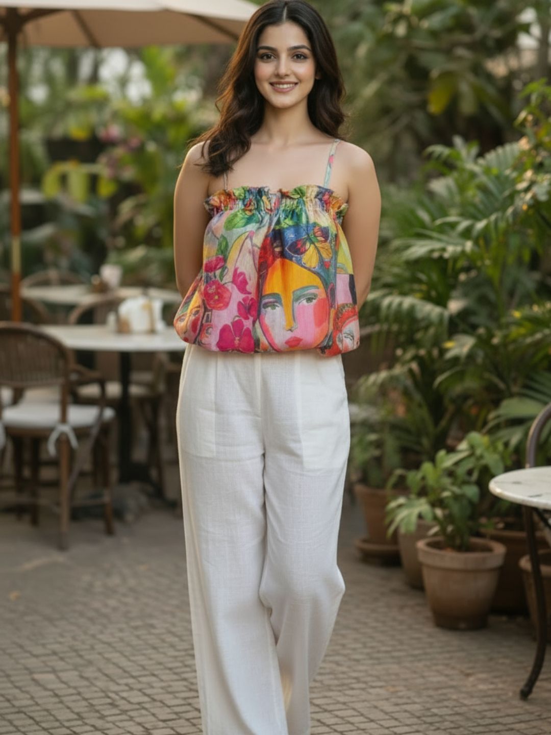 Abstract Camisole Top