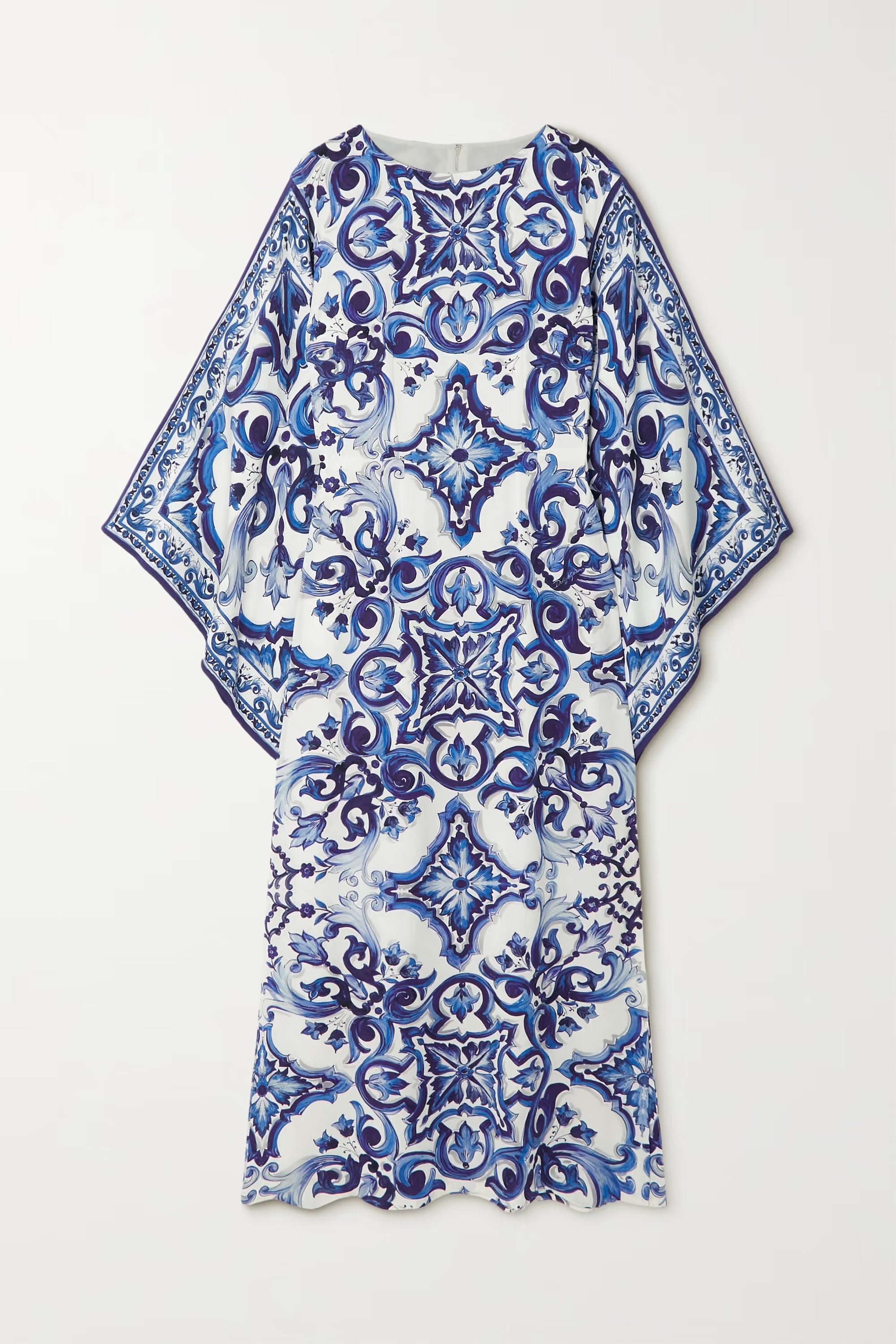 Royal Blue Mosaic Kaftan Dress