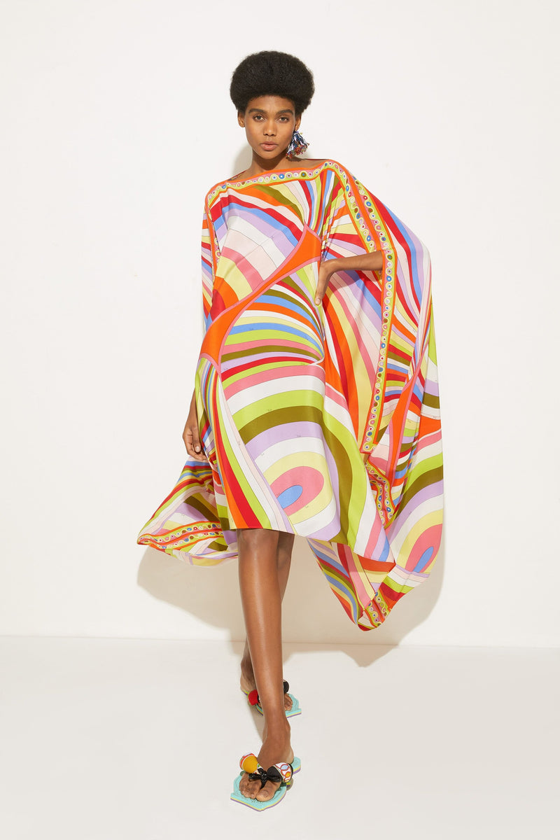 Orange Candy Kaftan Dress Premium Korean BSY