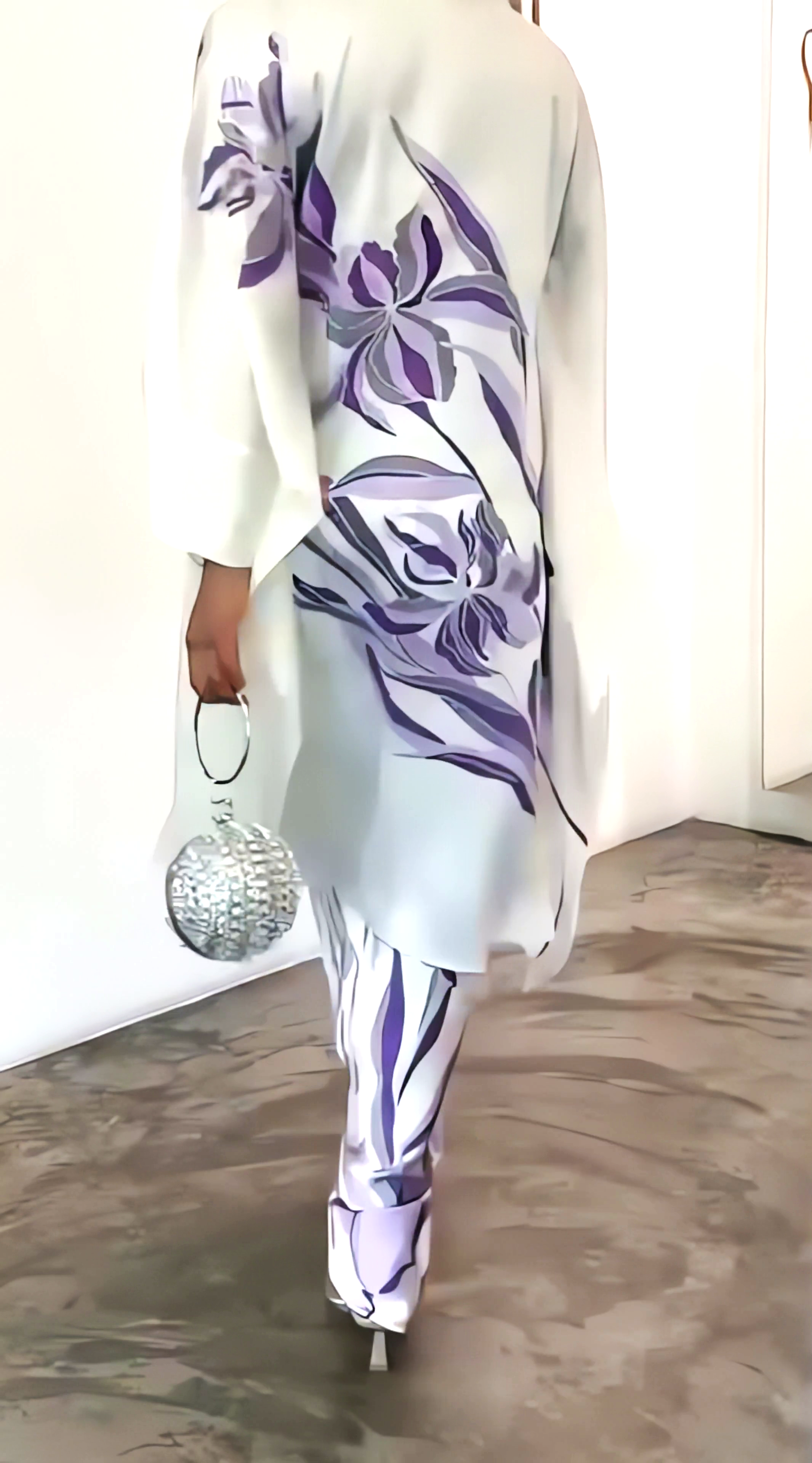 Elegant White Floral Co-Ord Set