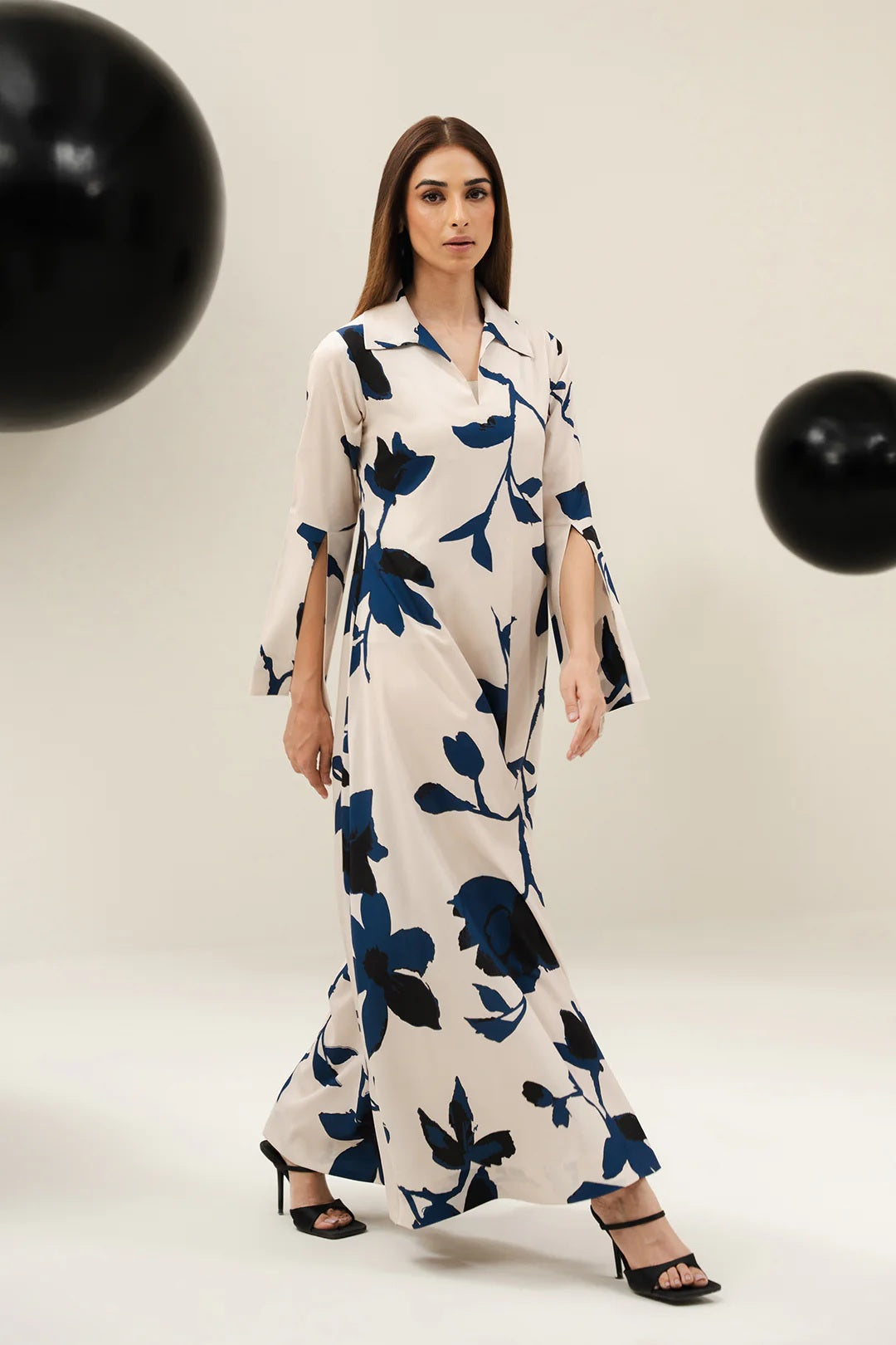 Digital Print long length Top dress with Dupatta