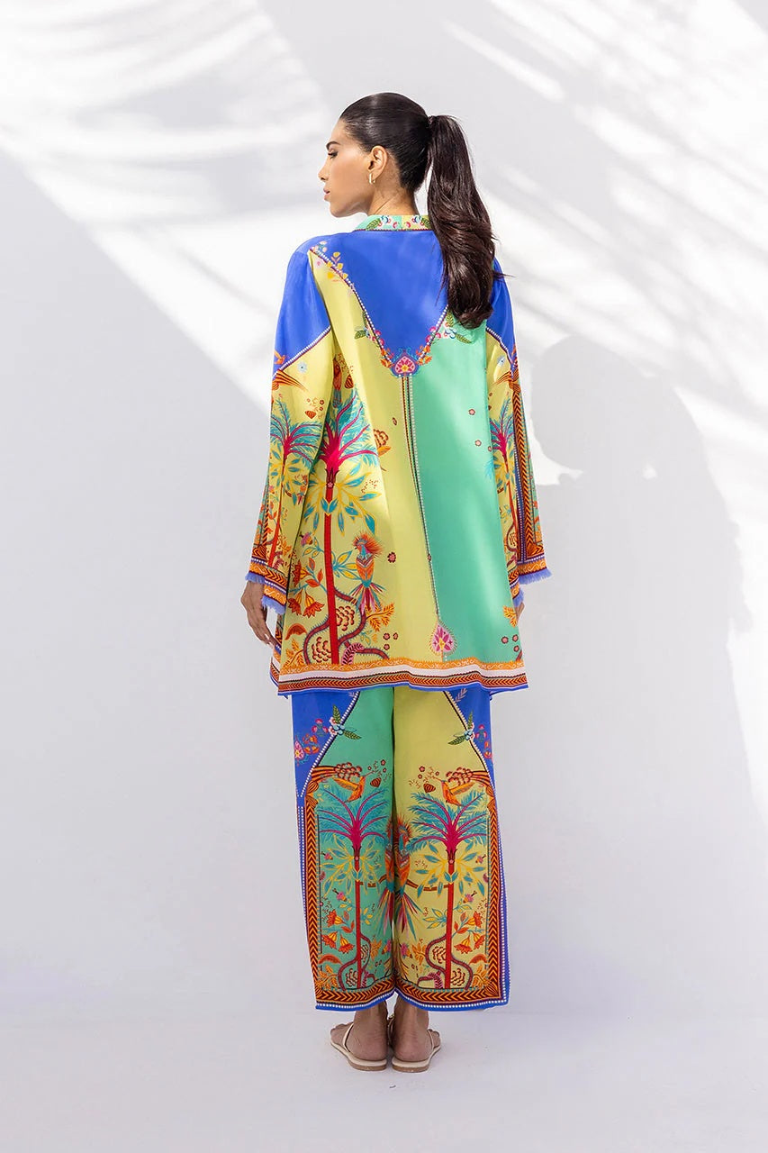 Multicolor Printed Tunic & Trousers Set