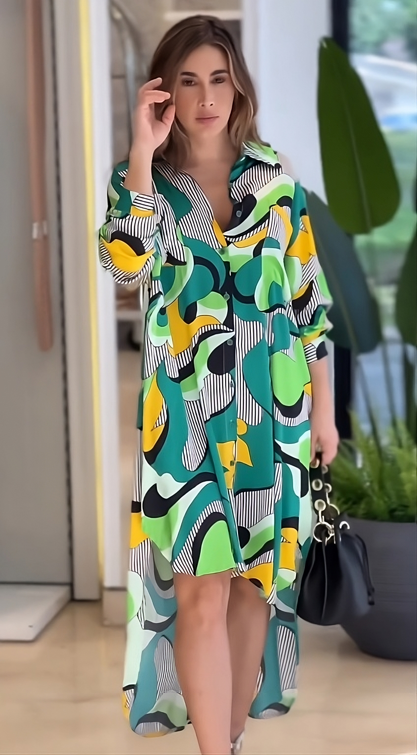 Tropical Mirage Shirt Dress