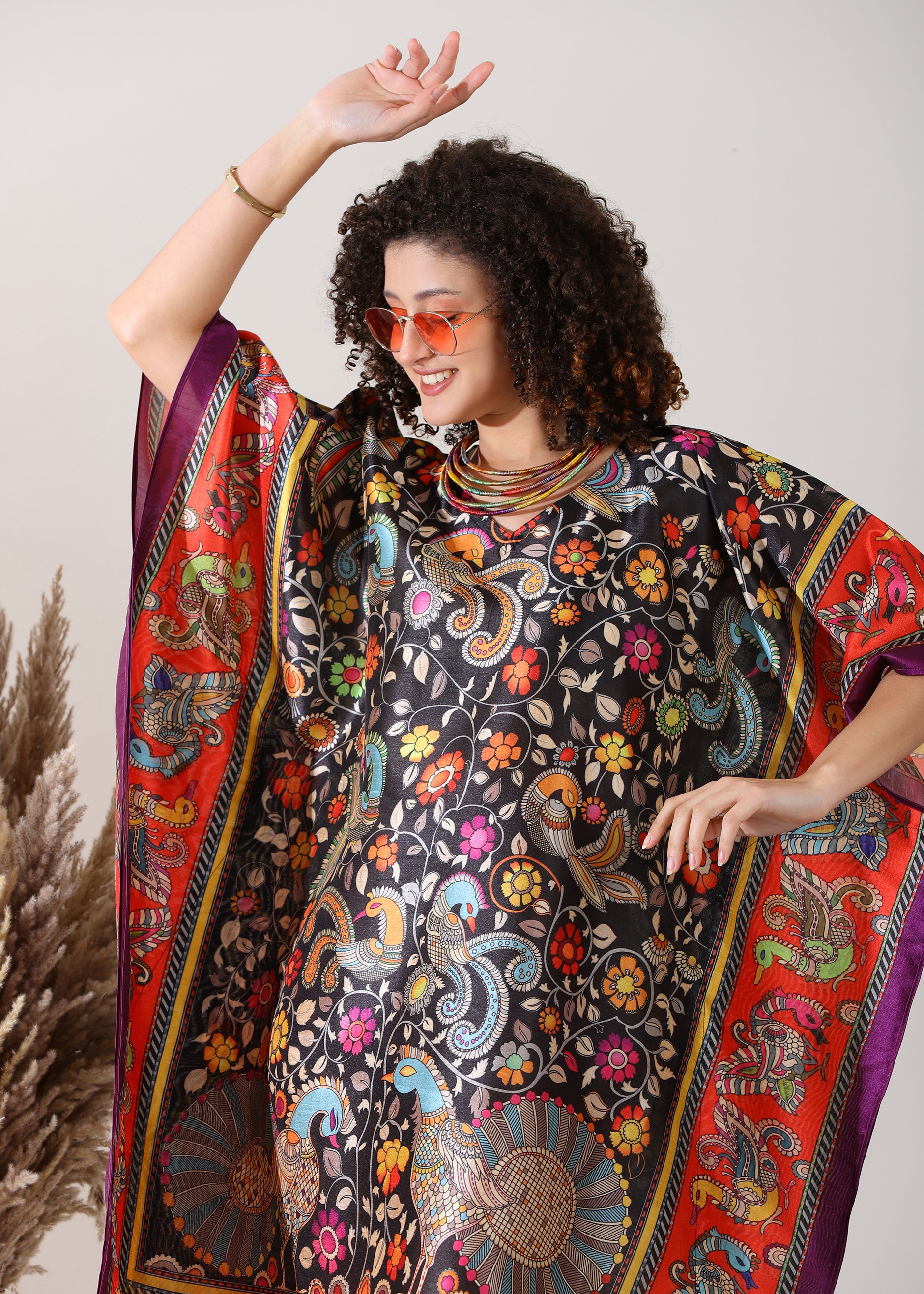 Black Marron Base, Viscose Silk, Calf Length, Free Size - Stylish & Chic for Women