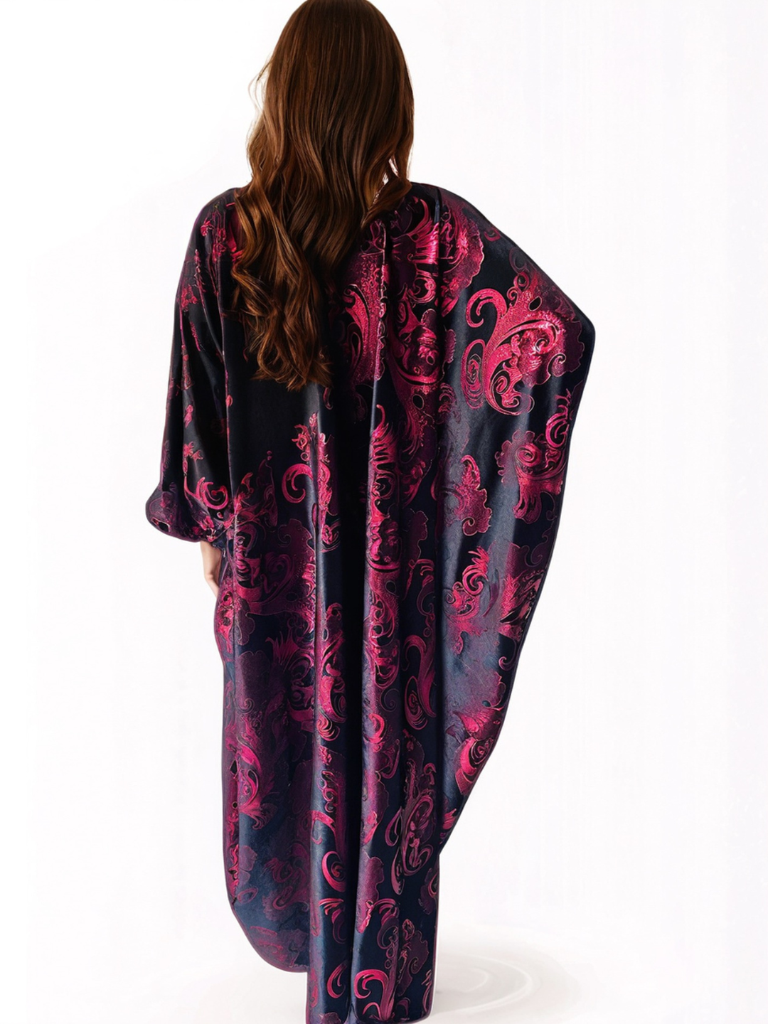 Red and black Velvet Party Gown