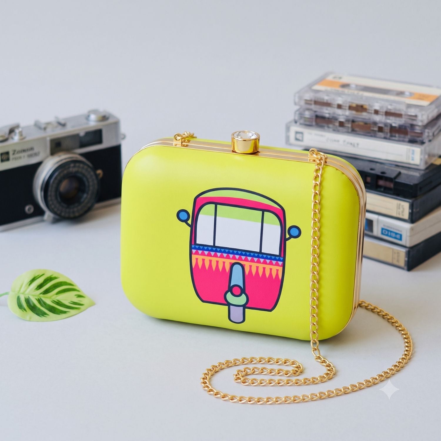Artistic Printed Clutch with 2 × 15ml Fragrance Gift Set – Pop Art Collection