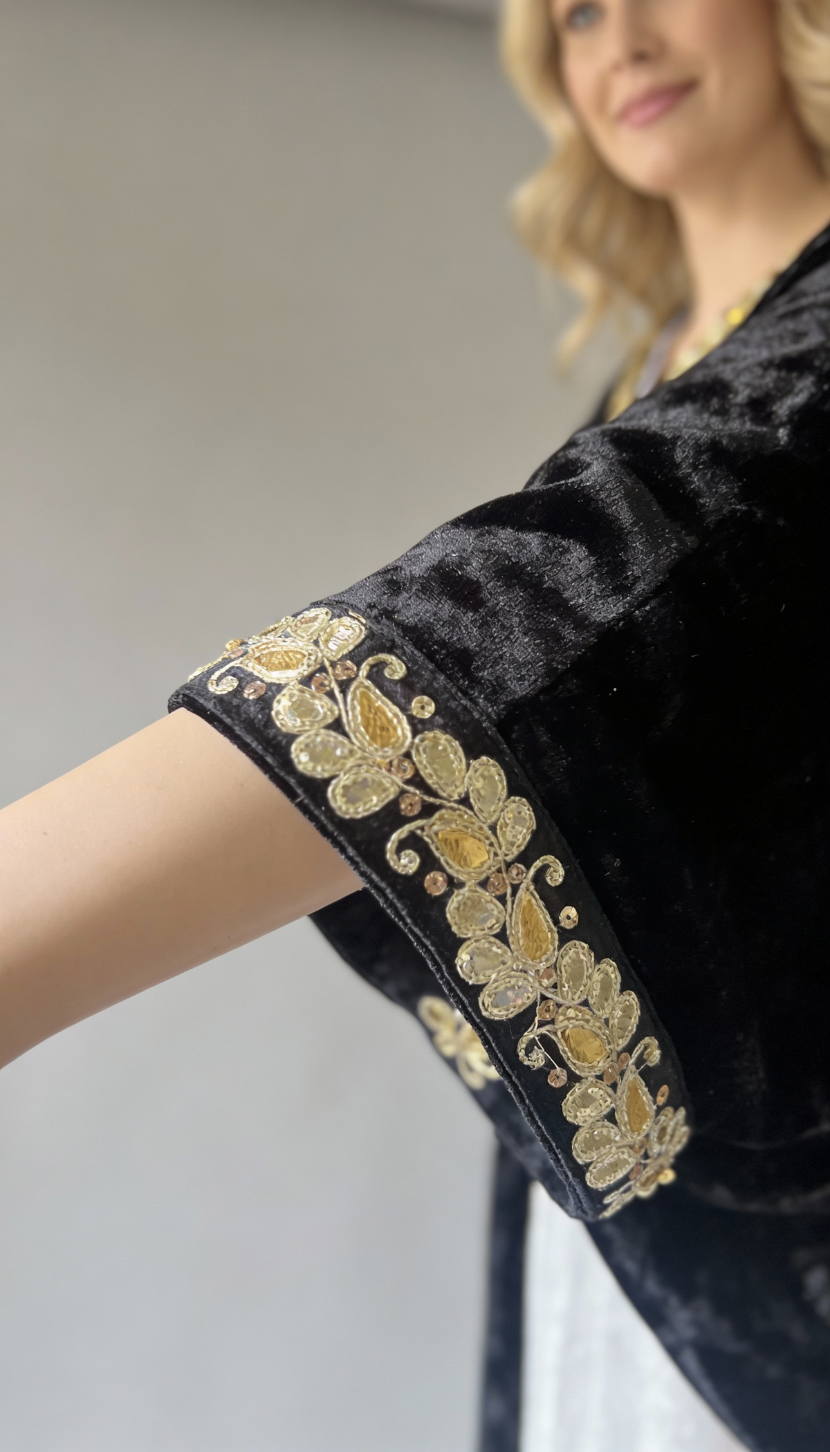 Monochrome Luxe Velvet Dress