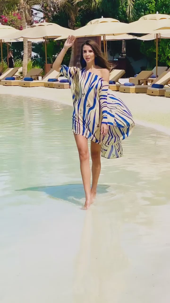 Blue Mirage Beach Kaftan