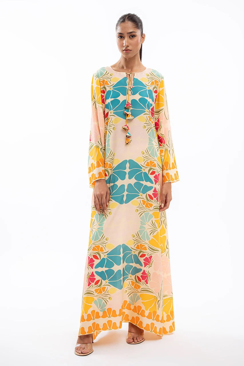 Multicolor Floral Printed Top &amp; Wide-Leg Pants Co-Ord Set