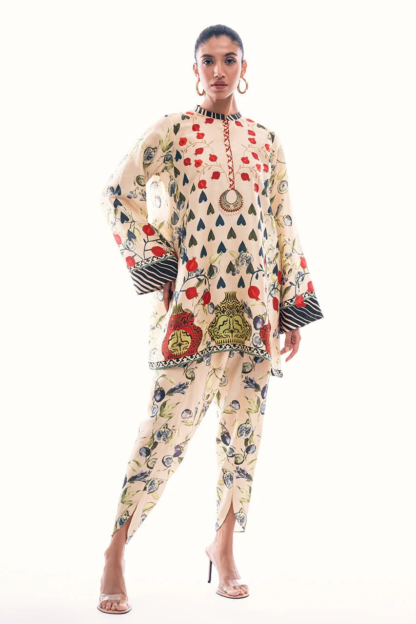 Floral Print handwork Co-ord set