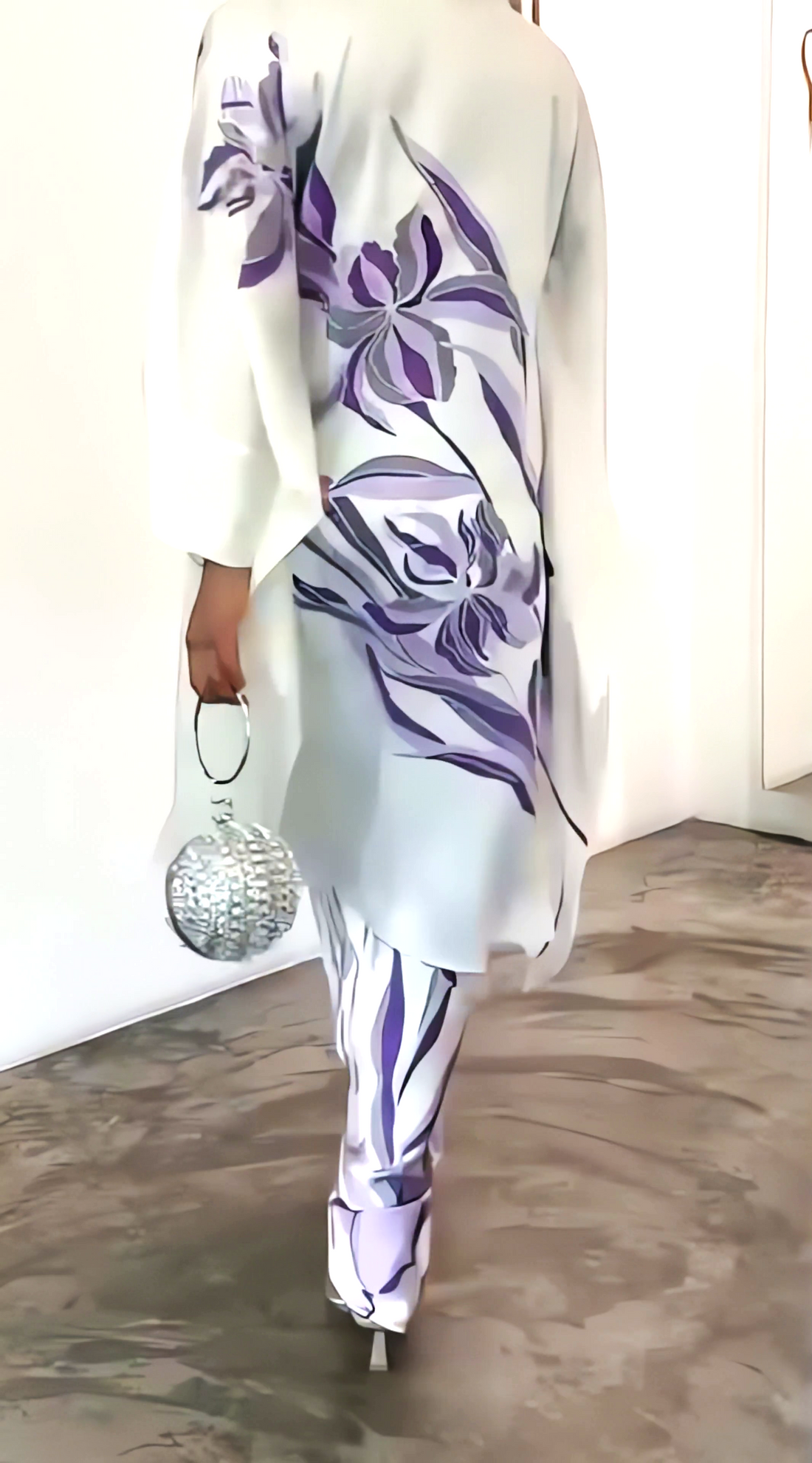 Elegant White Floral Co-Ord Set