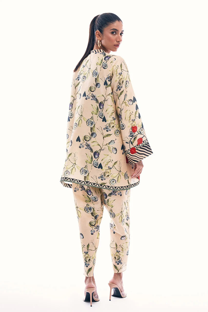 Floral Print handwork Co-ord set