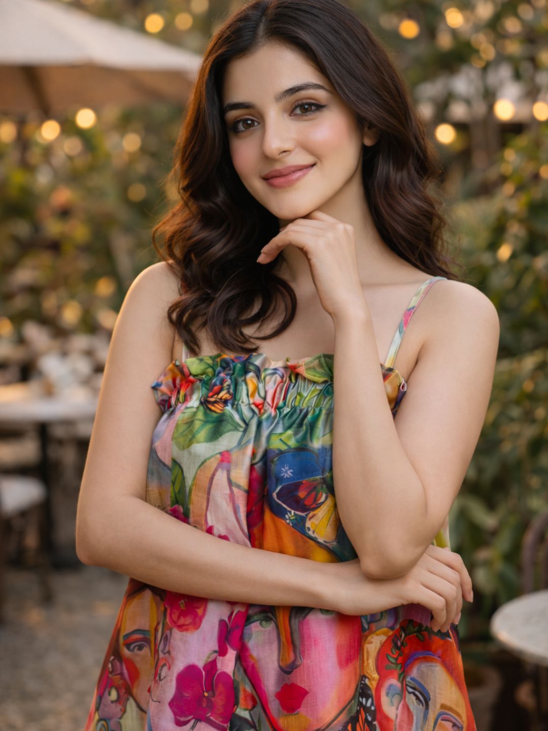 Abstract Camisole Top