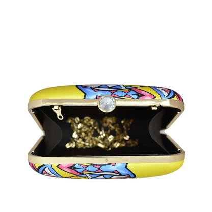 Pop Art Designer Box Clutch for Women