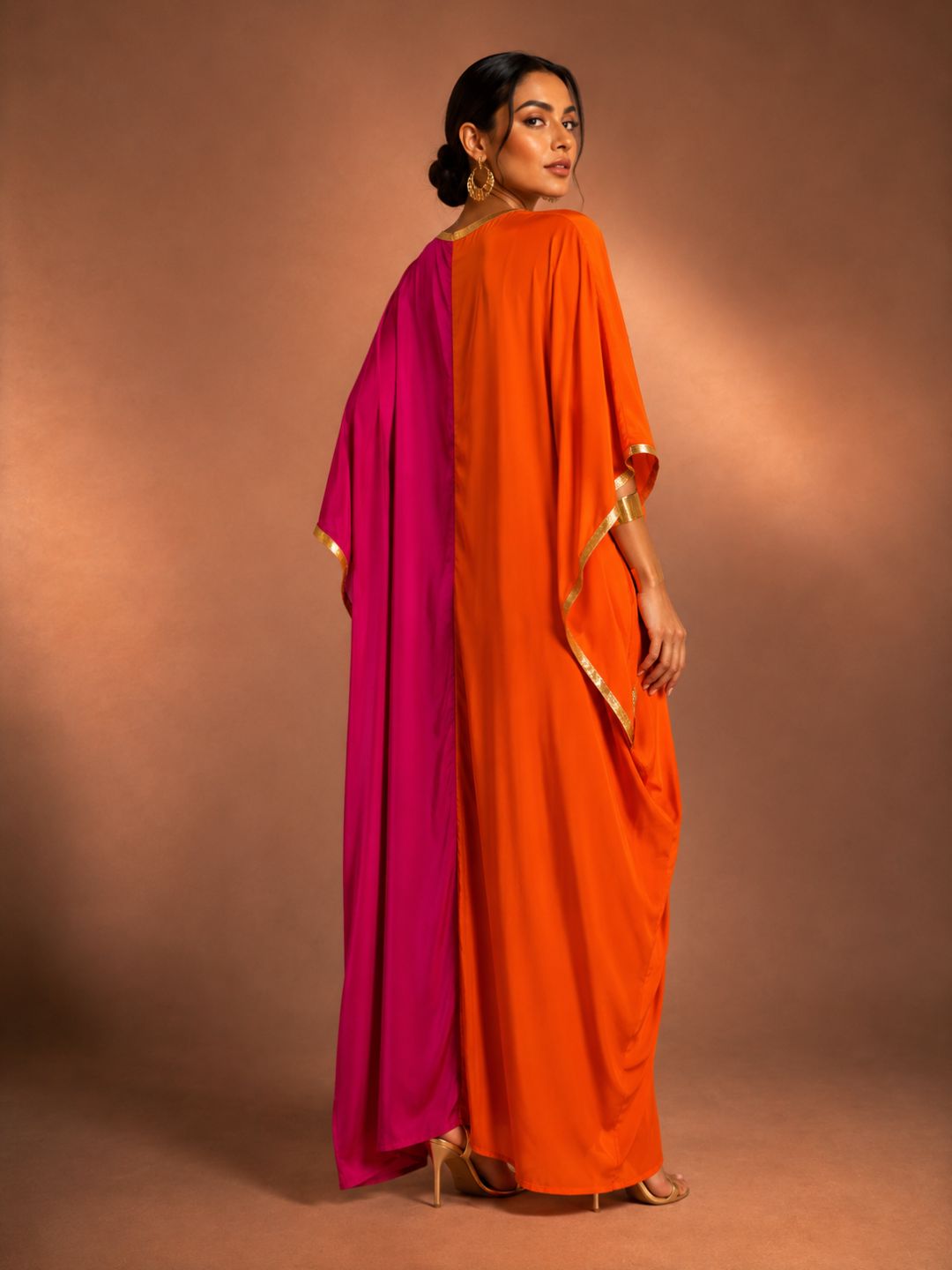 Simran Ring Kaftan – Tangerine Fuchsia