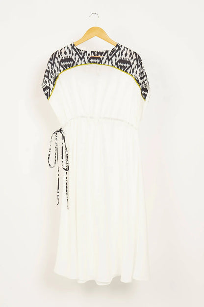 Waving White Flag Rayon Kaftan