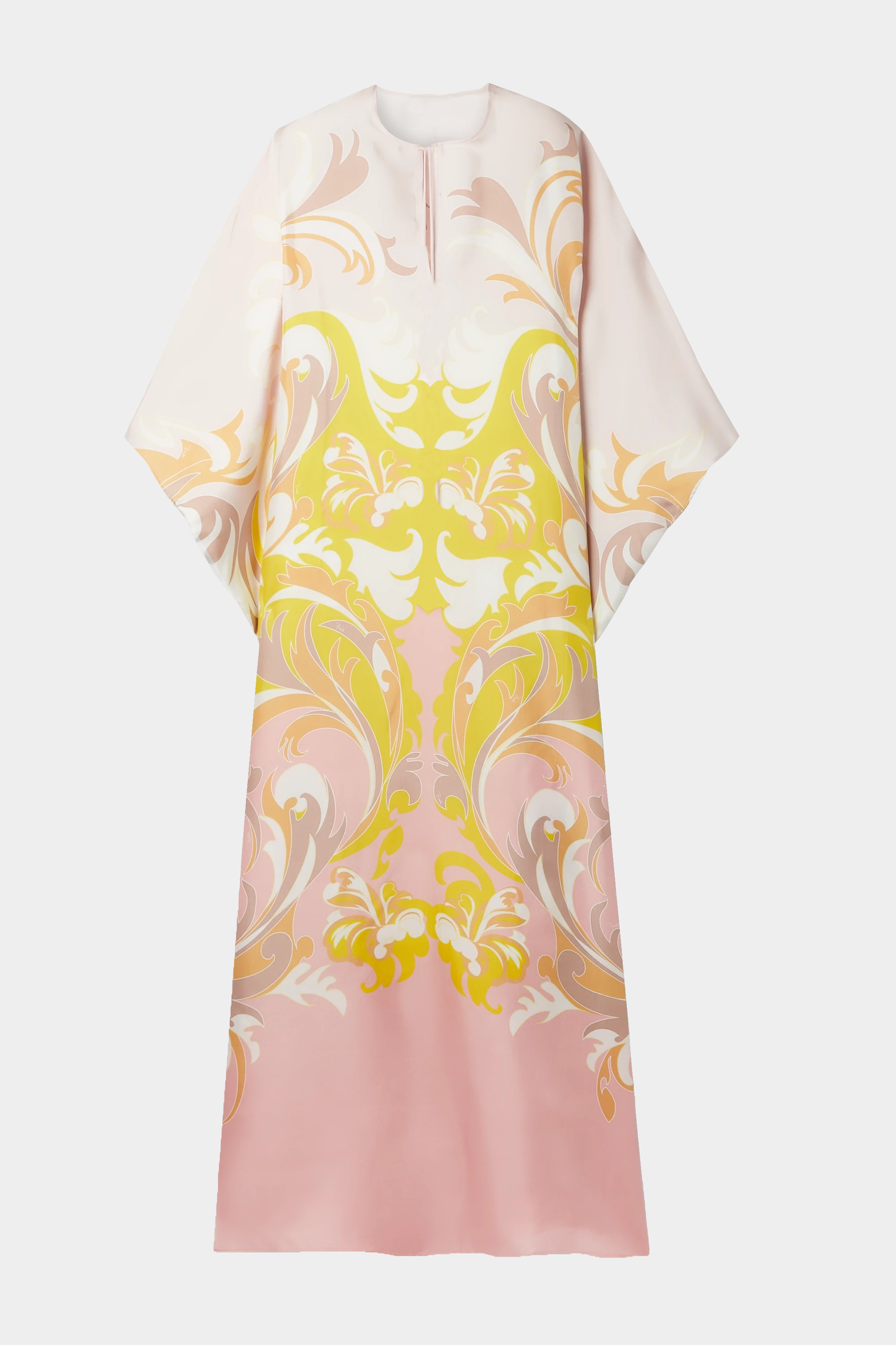 Rorschach Luxe Satin Silk Kaftan Dress