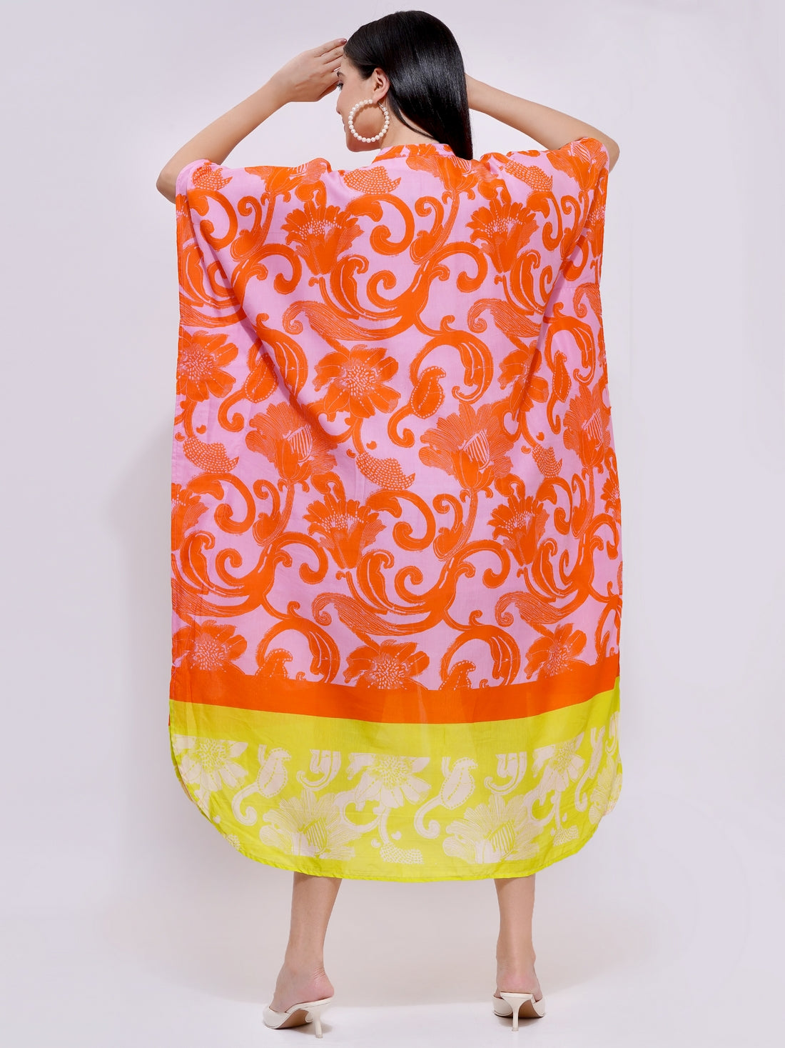 Sunset Bloom Kaftan Dress
