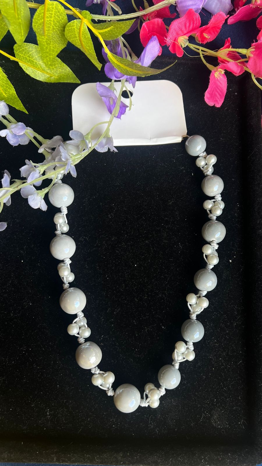 Light grey Pearl Necklace