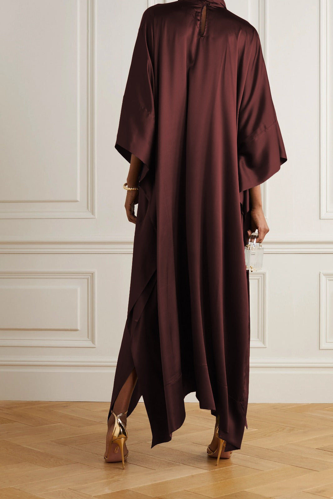 Maroon Desire Korean Nida Kaftan